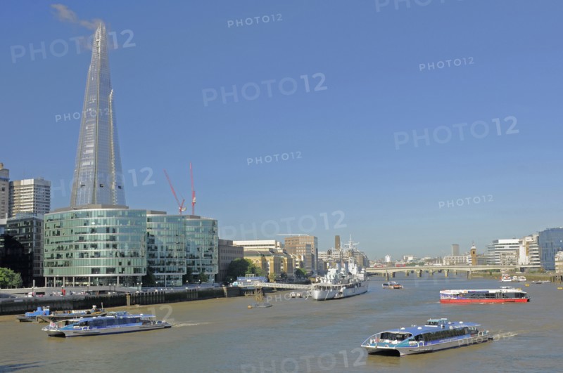 The Shard and River Thames London England