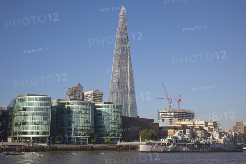 England, London, Southwark southbank The Shard skyscraper designed by Renzo Piano in the citys London Bridge Quarter. Photo : Stephen Rafferty