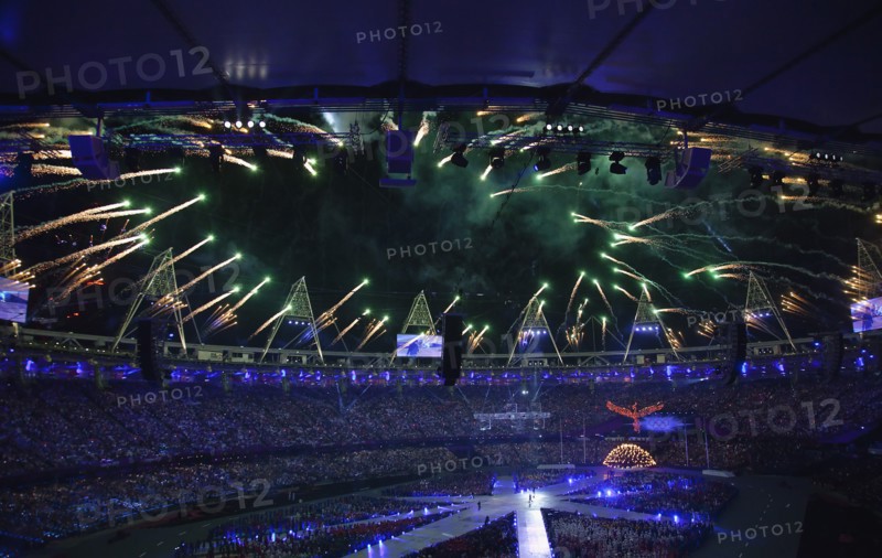 England, London, Stratford Olympic games closing ceremony. Photo : Sean Aidan