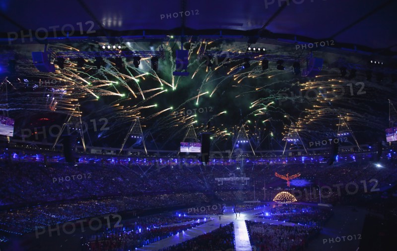 England, London, Stratford Olympic games closing ceremony. Photo : Sean Aidan
