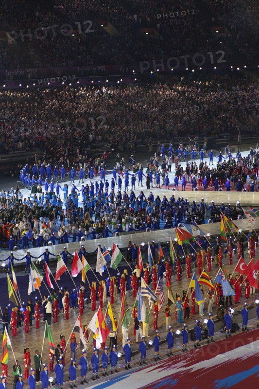 England, London, Stratford Olympic games closing ceremony. Photo : Sean Aidan
