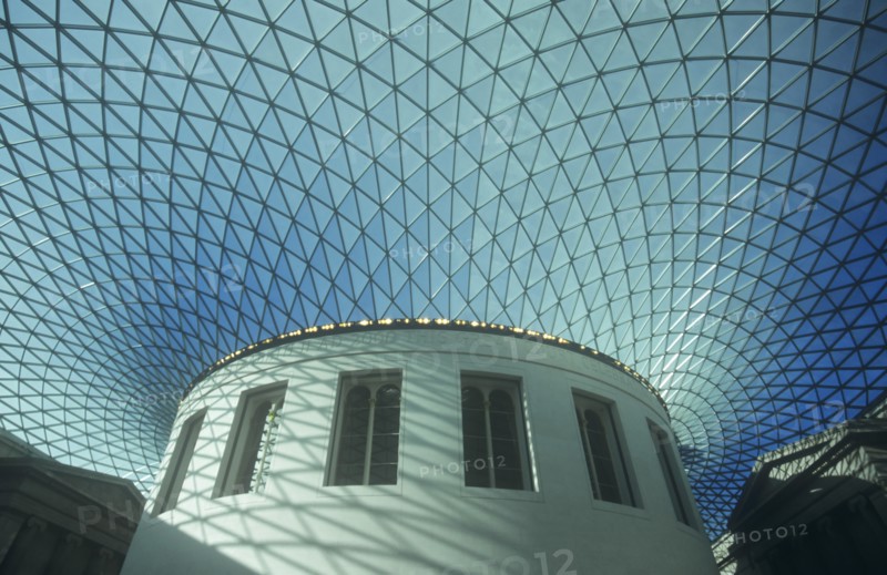 England, London, Interior of the Great Court and Reading Room domed roof designed by Sydney Smirke. 
Photo Sean Aidan / Eye Ubiquitous
