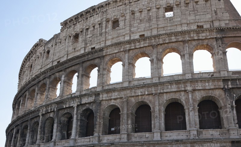 Italy, Lazio, Rome, View of the the ancient Roman Coliseum ruins. 
Photo Stephen Rafferty / Eye Ubiquitous