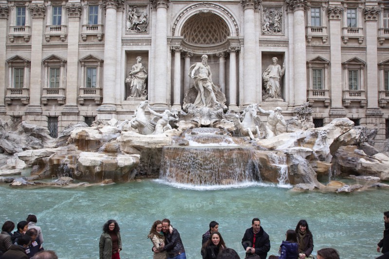 Italy, Lazio, Rome, Trevi fountain in Piazza de Trevi. 
Photo Stephen Rafferty / Eye Ubiquitous