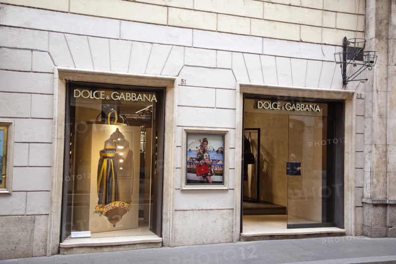 Italy, Lazio, Rome, Via del Condotti Exterior of the Dolce and Gabbana shop. 
Photo Stephen Rafferty / Eye Ubiquitous