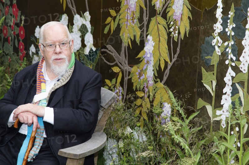 England, London, Artists Peter Blake at Chelsea Flower Show 2013. 
Photo Sean Aidan