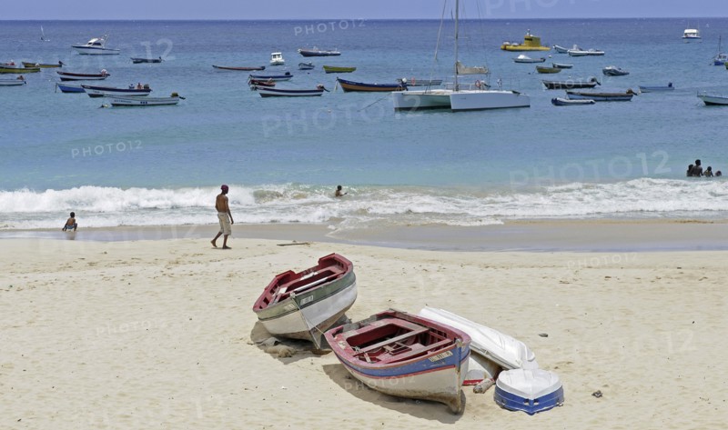 Cape Verde Islands, Sal Island, Santa Maria, Santa Maria Beach.