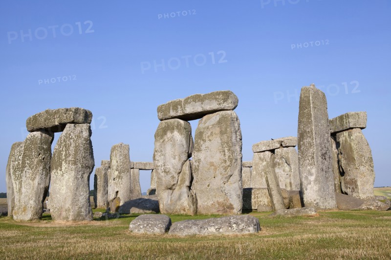 England, Wiltshire, Stonehenge, Prehistoric ring of standing stones.