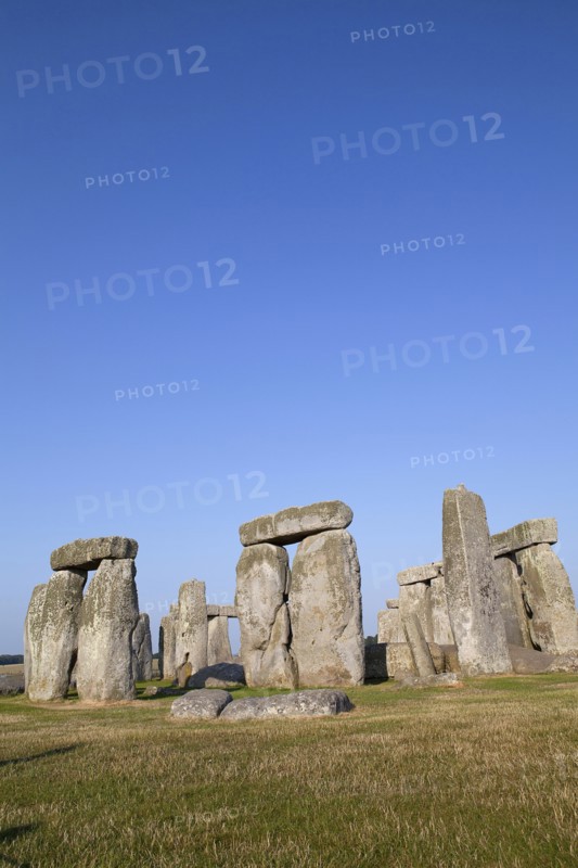 England, Wiltshire, Stonehenge, Prehistoric ring of standing stones. 
Photo Bennett Dean