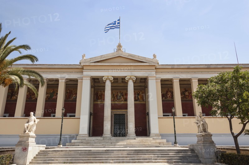 Greece, Attica, Athens, University of Athens. 
Photo Mel Longhurst