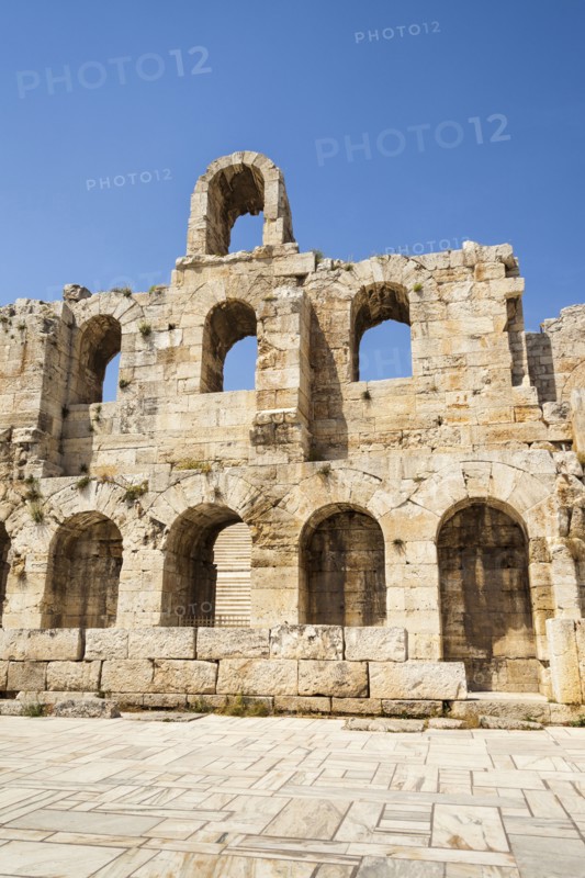 Greece, Attica, Athens, Odeon of Herodes Atticus, located on southwest slope of the Acropolis. 
Photo Mel Longhurst