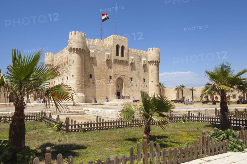Egypt, Alexandria, Citadel of Qaitbay, also known as Fort of Qaitbay. 
Photo Mel Longhurst
