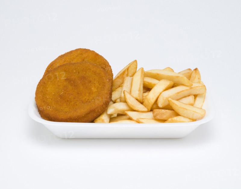 Food, Cooked, Fish, deep fried fishcakes and potato chips