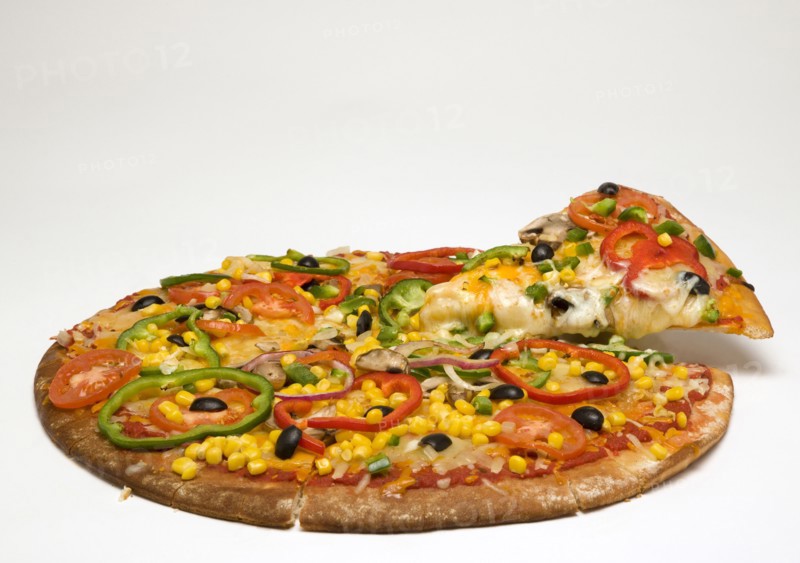 Food, Cooked, Pizza.