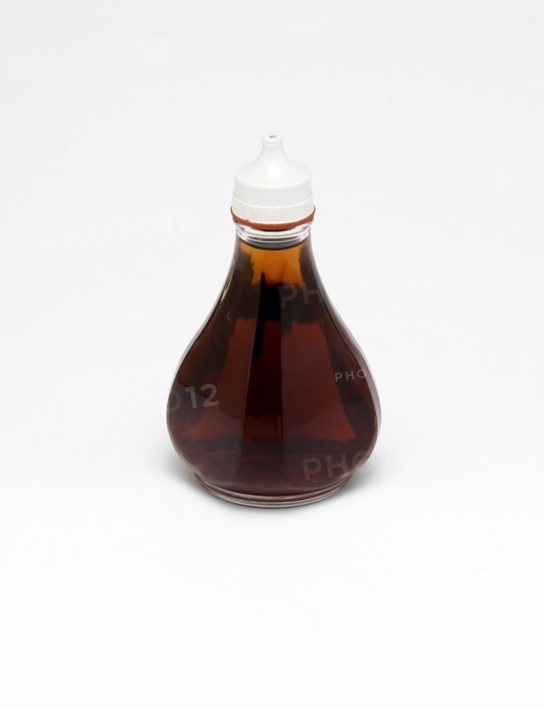 Food, Condiment, Vinegar, A bottle of malt vinegar on a white background.
