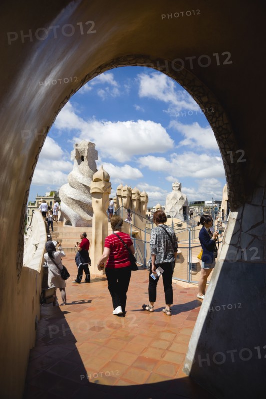 Spain, Catalonia, Barcelona, La Pedrera.