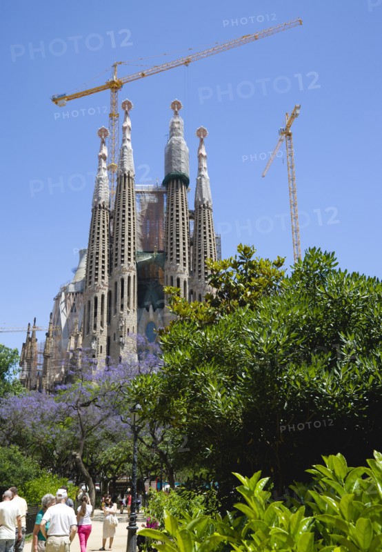 Spain, Catalonia, Barcelona, Sagrada Familia.