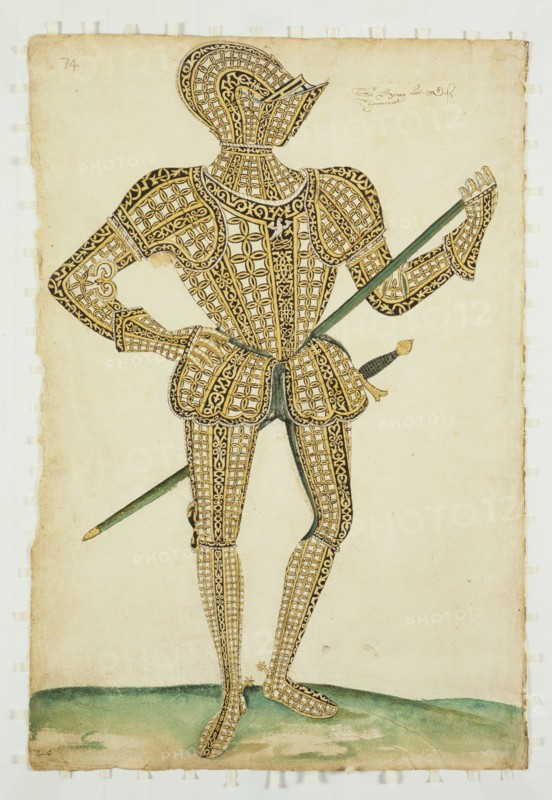 Armure dessinée par Jacob Halder pour Sir Henry Lee