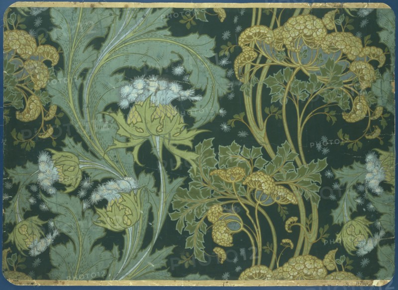 Tissu au motif de cigüe