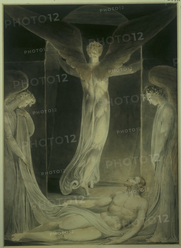 Blake, Angels Rolling Away the Stone from the Sepulchre
