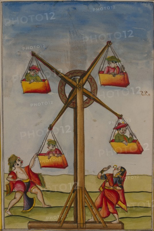 Famille sur une grande-roue
