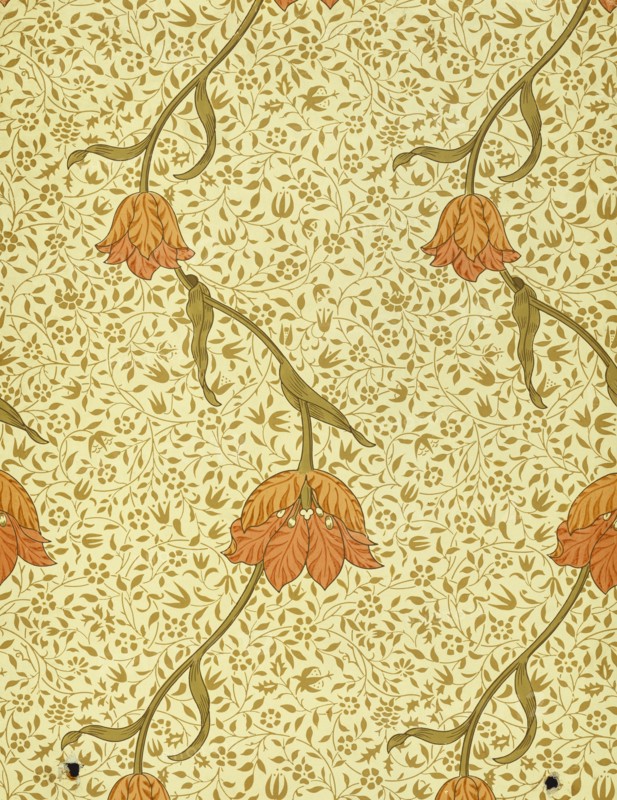 Morris, Papier peint à motif de tulipes