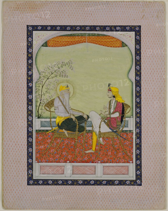 Maharaja Ranjit Singh et un disciple