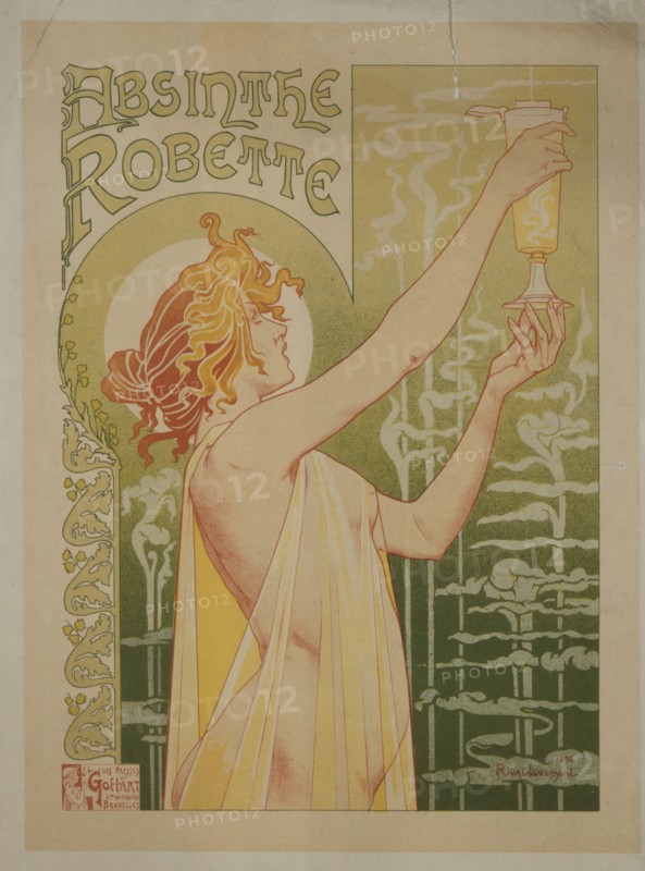 Livemont, Affiche publicitaire pour l'Absinthe Robette