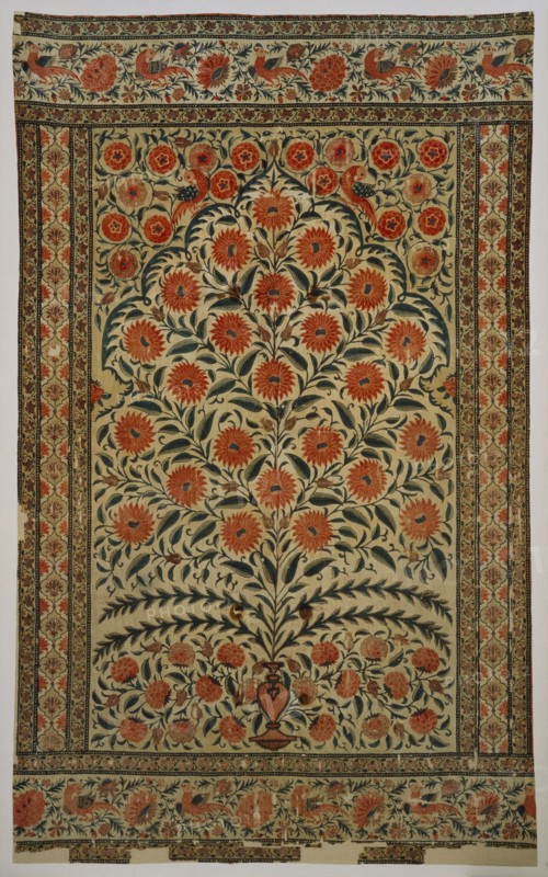 Hanging, Pièce de coton teinte, peinte et imprimée