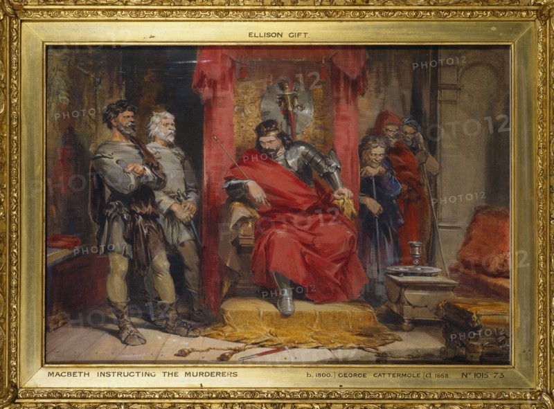 Cattermole, Macbeth renseignant les assassins