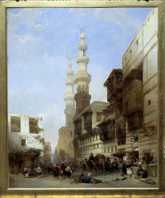Roberts, Minarets et Grande Porte au Caire