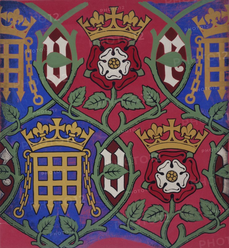 Pugin, Dessins réalisés pour impression sur papier peint