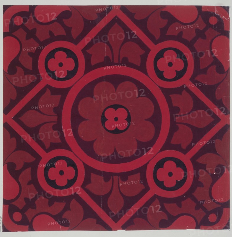 Pugin, Dessins réalisés pour décorer un tapis