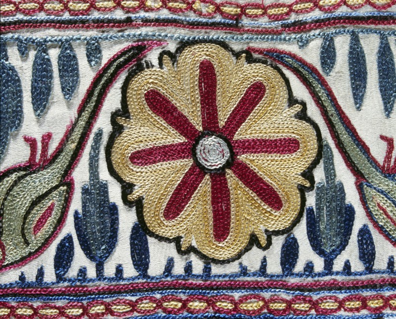 Jupe indienne brodée (détail)