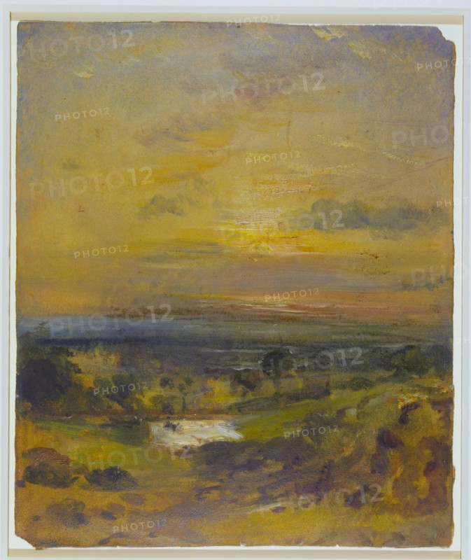 Constable, L'Etang de Branch Hill : le soir