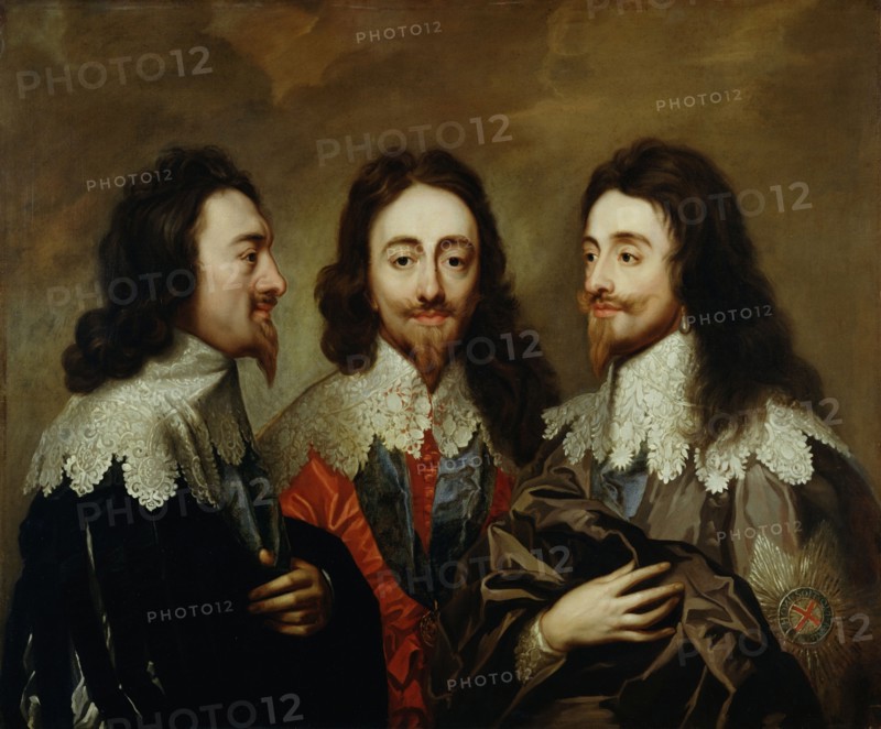 Anonyme, Triple portrait de Charles 1er