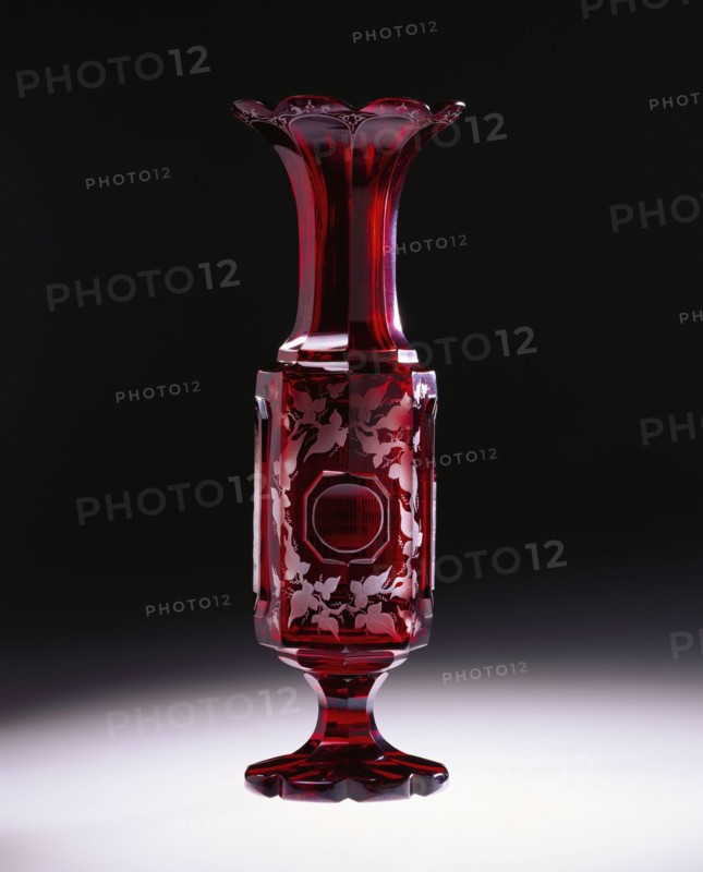 Vase en verre de Bohême