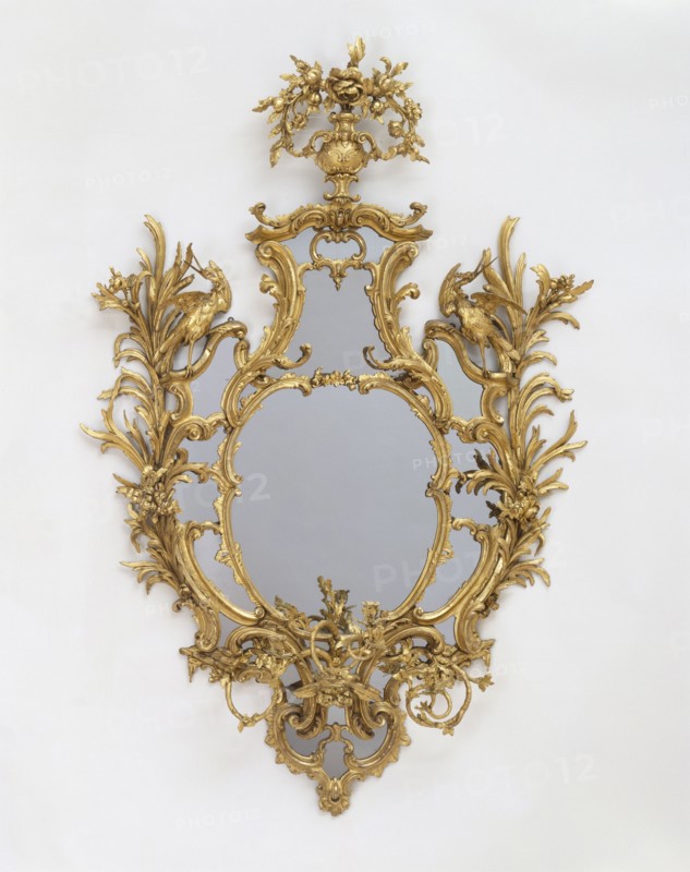 Chippendale, Miroir ouvragé