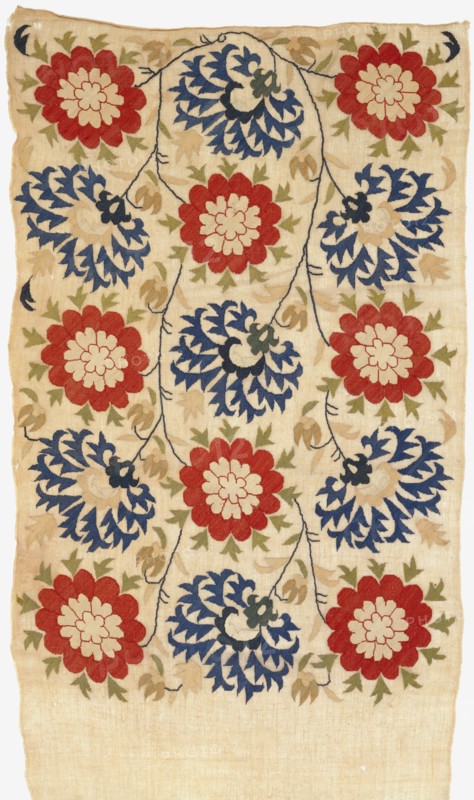 Drap de bain brodé