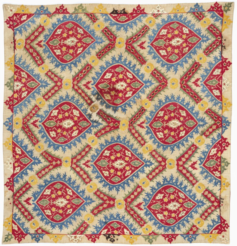 Couverture brodée