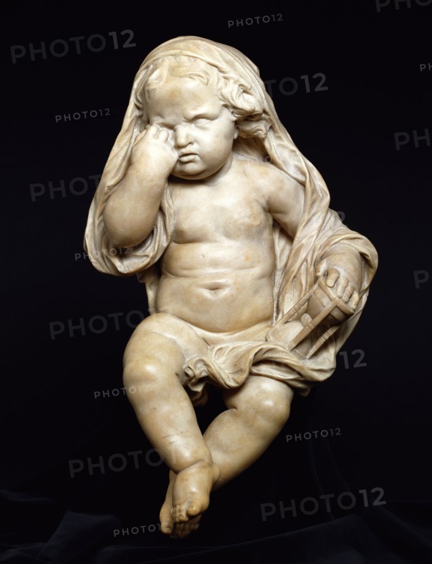 Anonyme, Enfant au sablier