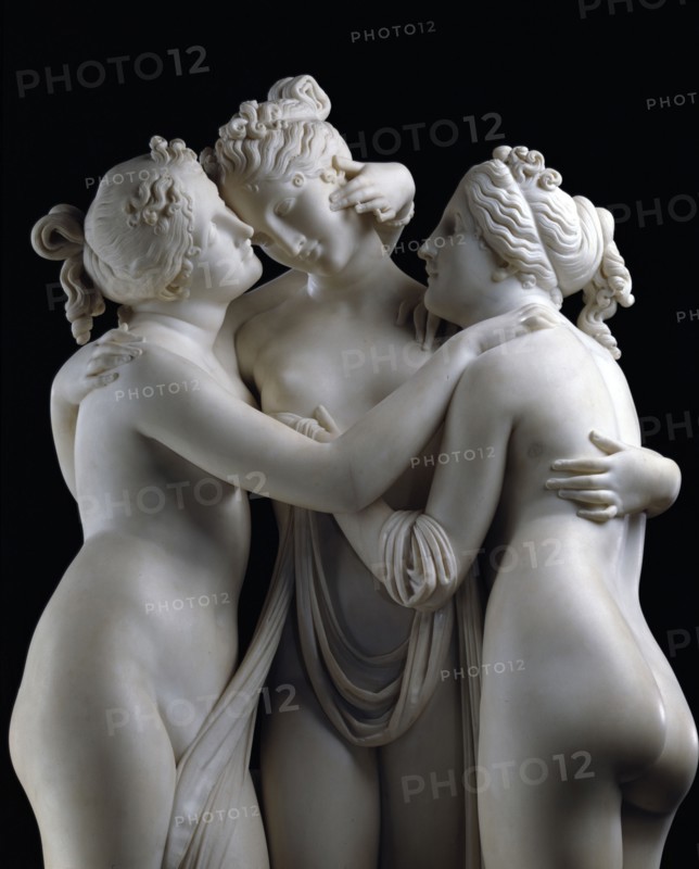 Canova, Les Trois Grâces (détail)