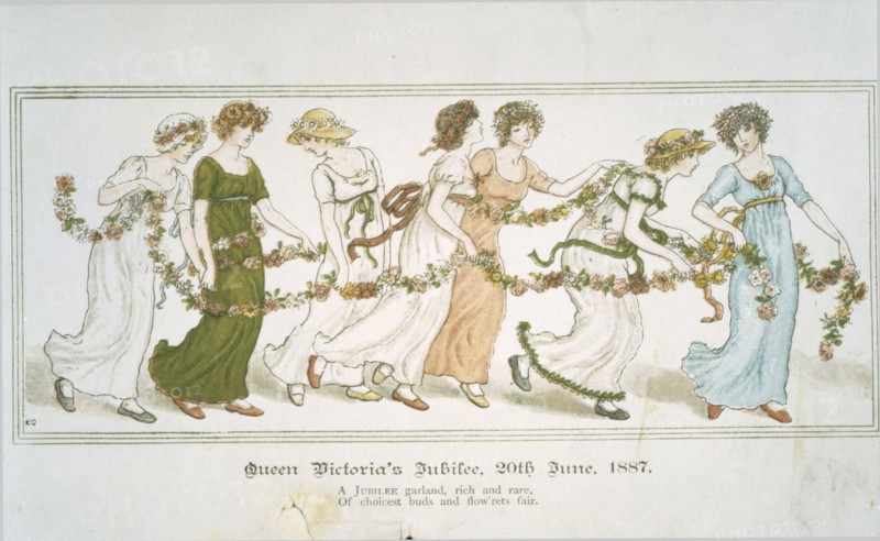 Femmes dansant lors du Jubilé de Sa Majesté la Reine Victoria