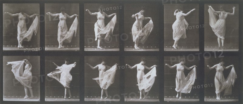 Dancing Girl, Animal Locomotion, photo Eadweard Muybridge. U.S.A., 1887