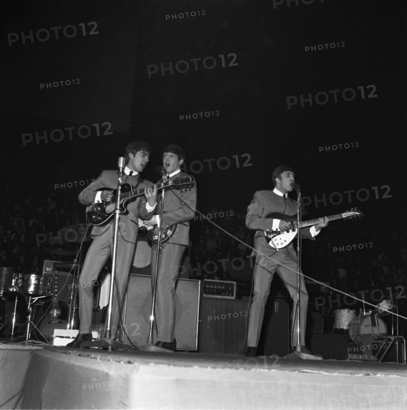 Les Beatles lors d'un concert dans les années 60