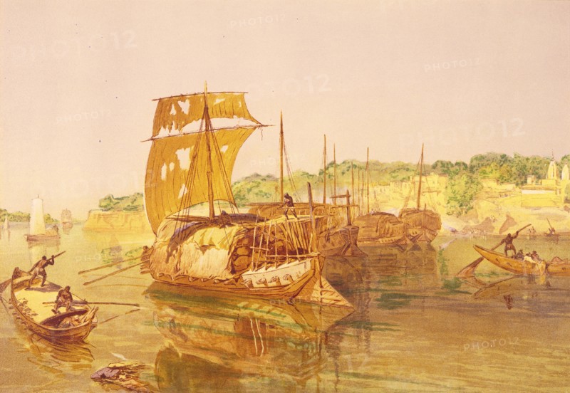 Simpson, Navires transportant du coton sur le Gange