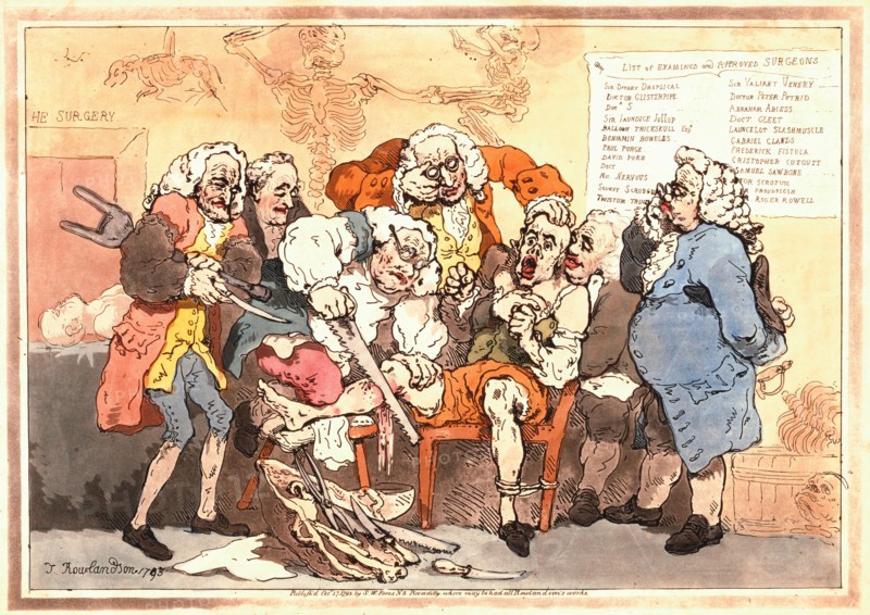 Rowlandson, Amputation