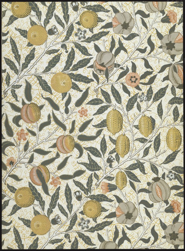 Morris, Fruits (motif pour papier peint)