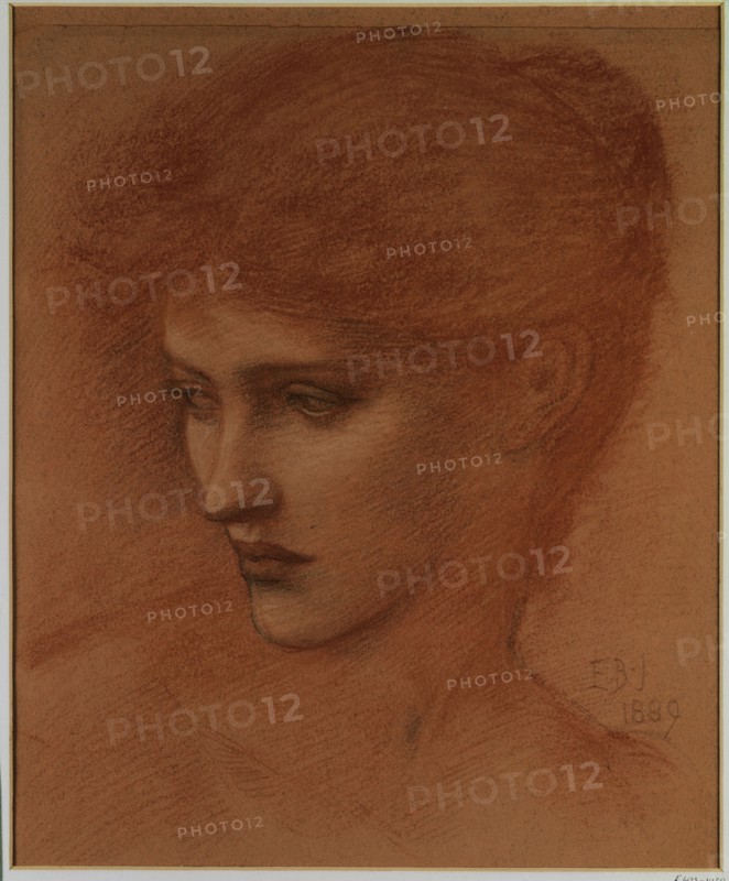 Burne-Jones, Etude d'un vidsage féminin