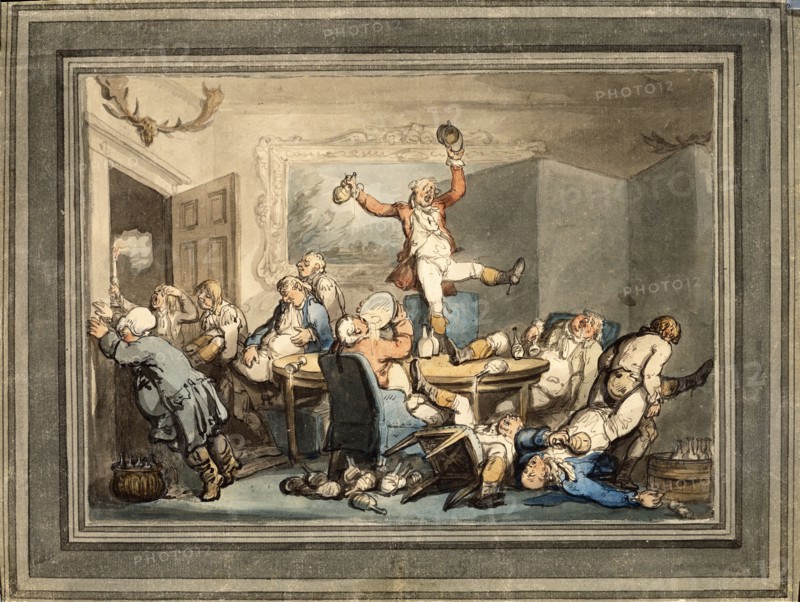 Rowlandson, Le dîner après la chasse